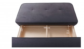 Диван-кровать 1001 графит (Brendoss) в Первоуральске - pervouralsk.mebel-e96.ru