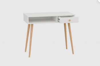 Стол письменный, арт.6-01101, белый (ГК) в Первоуральске - pervouralsk.mebel-e96.ru