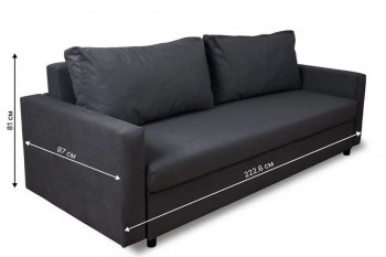 Диван 730 графит (Brendoss) в Первоуральске - pervouralsk.mebel-e96.ru