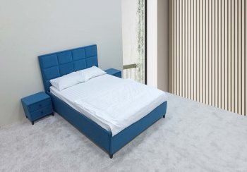 Кровать с подъемным механизмом Мега синий (Лин) в Первоуральске - pervouralsk.mebel-e96.ru