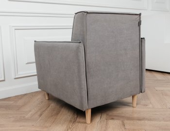 Кресло 831 Серый, велюр (Brendoss) в Первоуральске - pervouralsk.mebel-e96.ru