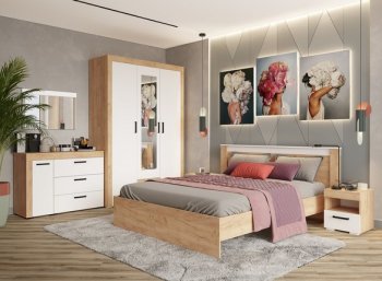 Кровать двуспальная Адель белый (Текс) в Первоуральске - pervouralsk.mebel-e96.ru