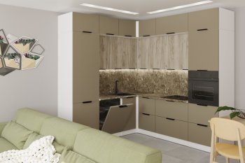 Кухонный гарнитур Альба гранд прайм 2200х2500 мм (Герда) в Первоуральске - pervouralsk.mebel-e96.ru