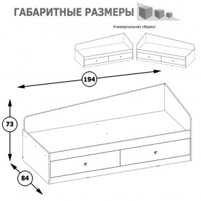 Кровать с ящиками Альфа 11.21 солнечный свет в Первоуральске - pervouralsk.mebel-e96.ru