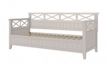 Кровать из массива Амелия льняной (БМ) в Первоуральске - pervouralsk.mebel-e96.ru