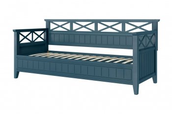 Кровать из массива Амелия сапфир без ящиков (БМ) в Первоуральске - pervouralsk.mebel-e96.ru