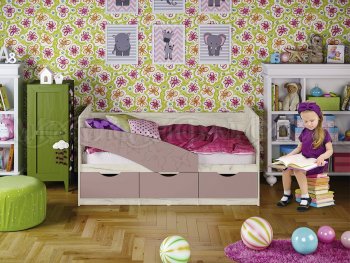 Кровать Бабочки Шарли пинк (Миф) в Первоуральске - pervouralsk.mebel-e96.ru