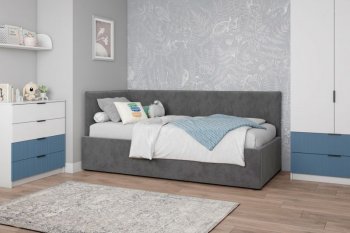 Диван-кровать Бенто с ПМ, велюр Маус (ДСВ) в Первоуральске - pervouralsk.mebel-e96.ru