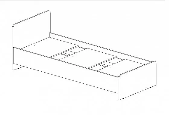 Кровать детская Челси Color (Миф) в Первоуральске - pervouralsk.mebel-e96.ru