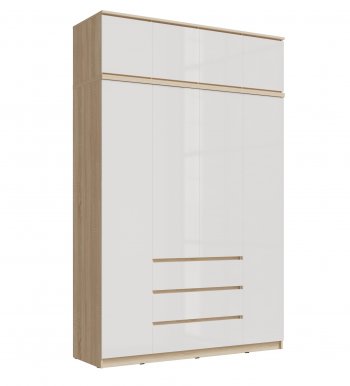 Шкаф 1600 мм Челси с антресолью сонома (Миф) в Первоуральске - pervouralsk.mebel-e96.ru