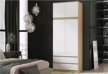 Шкаф Челси с антресолью 900 мм Сонома (Миф) в Первоуральске - pervouralsk.mebel-e96.ru