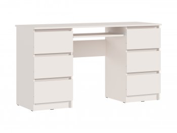 Письменный стол Челси 6 ящиков кашемир (Миф) в Первоуральске - pervouralsk.mebel-e96.ru