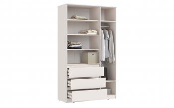 Шкаф 1200 мм Челси с антресолью, сонома/белый (Миф) в Первоуральске - pervouralsk.mebel-e96.ru