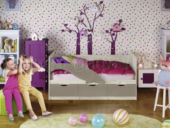 Кровать Дельфин №1 шарли мокко (Миф) в Первоуральске - pervouralsk.mebel-e96.ru