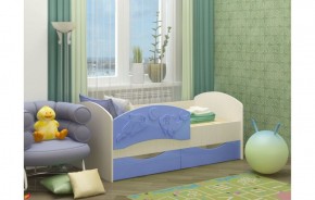 Детская кровать Дельфин-3 МДФ голубой, 80х160 в Первоуральске - pervouralsk.mebel-e96.ru