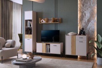 Стенка Доминика модульная  (Мебельсон) в Первоуральске - pervouralsk.mebel-e96.ru