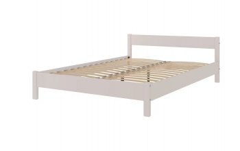 Кровать из массива Эби Льняной (БМ) в Первоуральске - pervouralsk.mebel-e96.ru