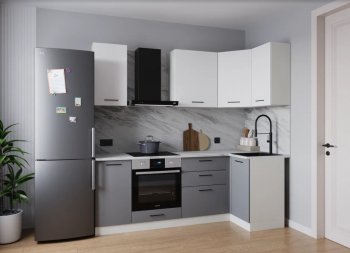 Угловой кухонный гарнитур Элеганция 2200*1000 мм (Sanvut) в Первоуральске - pervouralsk.mebel-e96.ru