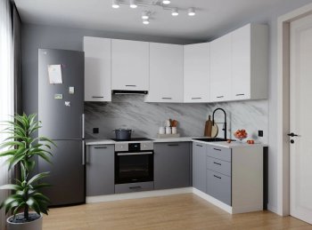 Угловой кухонный гарнитур Элеганция 2200*1600 мм Sanvut в Первоуральске - pervouralsk.mebel-e96.ru