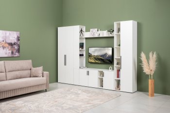Стенка Эйр модульная, белый (Моби) в Первоуральске - pervouralsk.mebel-e96.ru