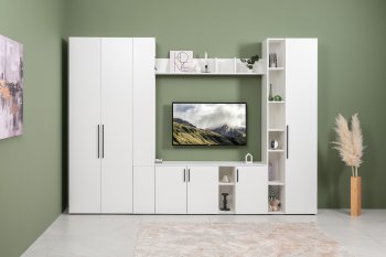 Стенка Эйр модульная, белый (Моби) в Первоуральске - pervouralsk.mebel-e96.ru
