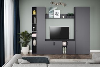 Шкаф торцевой Эйр 16.323 графит (Моби) в Первоуральске - pervouralsk.mebel-e96.ru