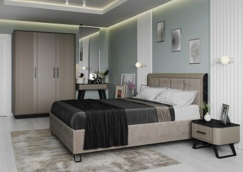Спальный гарнитур Фиделия, модульный (Олмеко) в Первоуральске - pervouralsk.mebel-e96.ru