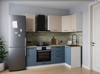 Угловой кухонный гарнитур Фьюжн 2200*1000 мм (Sanvut) в Первоуральске - pervouralsk.mebel-e96.ru