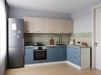 Угловой кухонный гарнитур Фьюжн 2600*1600 мм Sanvut в Первоуральске - pervouralsk.mebel-e96.ru