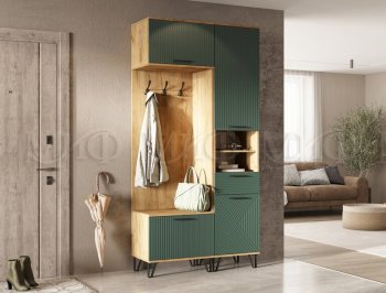 Прихожая Флэш комп.1, крафт/графит (Миф) в Первоуральске - pervouralsk.mebel-e96.ru