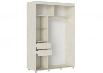 Шкаф-купе 1500 мм Форест крафт белый (Стиль) в Первоуральске - pervouralsk.mebel-e96.ru