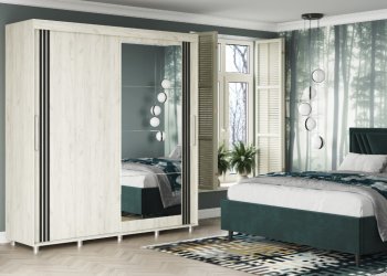 Шкаф-купе 2000 мм Форест крафт белый (Стиль) в Первоуральске - pervouralsk.mebel-e96.ru