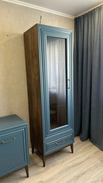 Витрина Гориция ШР-1 Сапфировый (БМ) в Первоуральске - pervouralsk.mebel-e96.ru