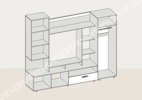 Гостиная Аллегро вариант-3 (Венге/Белфорт) в Первоуральске - pervouralsk.mebel-e96.ru