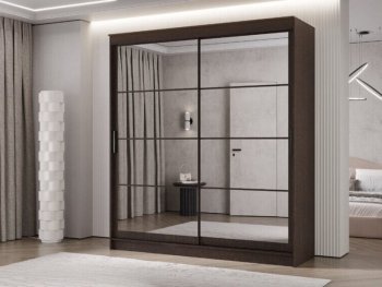 Шкаф-купе 2000 мм Гранд-1 зеркало/зеркало, венге (Эра) в Первоуральске - pervouralsk.mebel-e96.ru