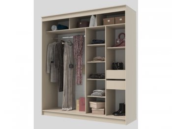 Шкаф-купе 2000 мм Гранд-1 ЛДСП, сатин (Эра) в Первоуральске - pervouralsk.mebel-e96.ru