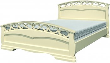 Кровать из массива Грация-1 Слоновая кость (БМ) в Первоуральске - pervouralsk.mebel-e96.ru