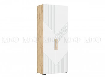 Шкаф распашной 900 мм Ирис с антресолью, крафт/белый (Миф) в Первоуральске - pervouralsk.mebel-e96.ru