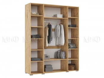 Шкаф 1800 мм Ирис с антресолью крафт/белый (Миф) в Первоуральске - pervouralsk.mebel-e96.ru