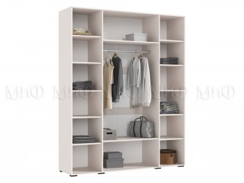 Шкаф 1800 мм Ирис с антресолью кашемир (Миф) в Первоуральске - pervouralsk.mebel-e96.ru