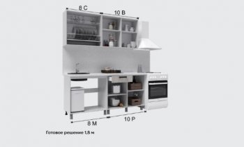 Кухонный гарнитур Кантри 1600 мм (Текс) в Первоуральске - pervouralsk.mebel-e96.ru