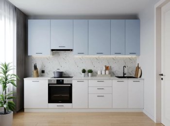 Кухонный гарнитур высокий Капри 3000 мм ЛДСП/МДФ (Санвут) в Первоуральске - pervouralsk.mebel-e96.ru