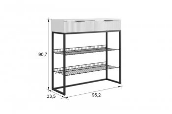 Обувница Классная 1 (графит/графит матовый/золото​​​​​​​) (Мебельсон) в Первоуральске - pervouralsk.mebel-e96.ru