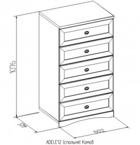 Комод 12 Адель в Первоуральске - pervouralsk.mebel-e96.ru