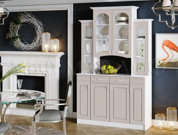 Буфет Констанция 4-х створчатый Мускат (Миф) в Первоуральске - pervouralsk.mebel-e96.ru