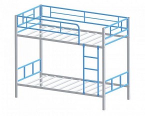 Кровать двухъярусная Севилья-2.01 комбо Серый/Голубой в Первоуральске - pervouralsk.mebel-e96.ru