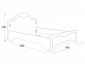 Кровать Ольга-10 МДФ (1400) в Первоуральске - pervouralsk.mebel-e96.ru