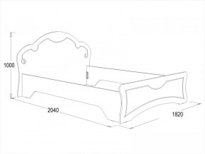 Кровать Ольга-10 МДФ (1600) в Первоуральске - pervouralsk.mebel-e96.ru