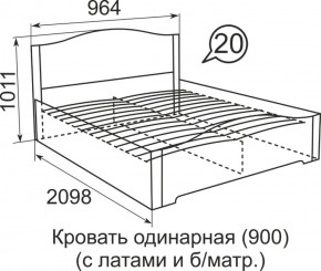 Кровать с латами Виктория 1600*2000 в Первоуральске - pervouralsk.mebel-e96.ru