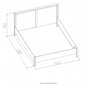 Кровать Шерлок 1800 орех 1600*2000 в Первоуральске - pervouralsk.mebel-e96.ru